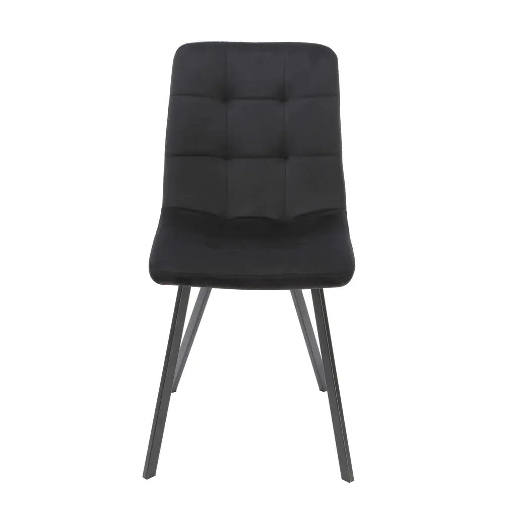 Squared Black Dining Chair (set of 2) - Oakavia