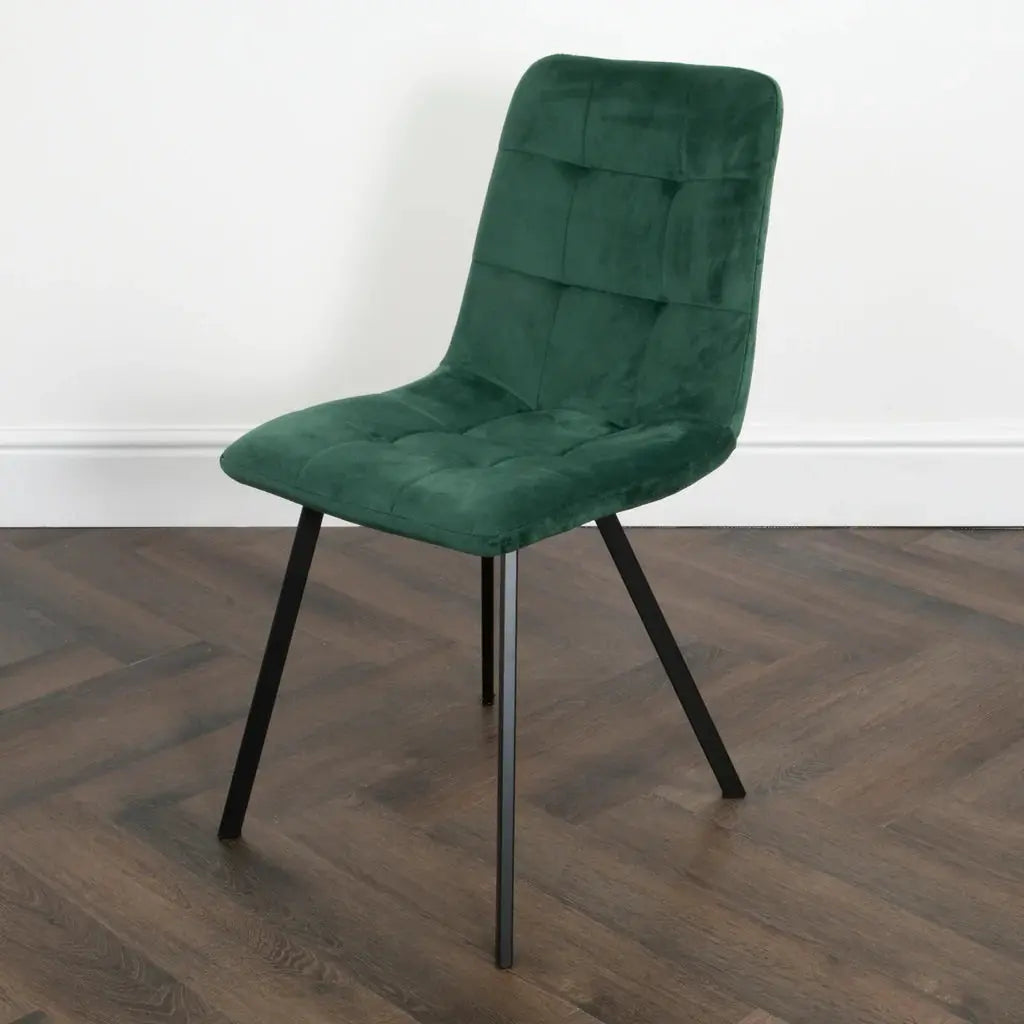 Squared Green Dining Chair (set of 2) - Oakavia