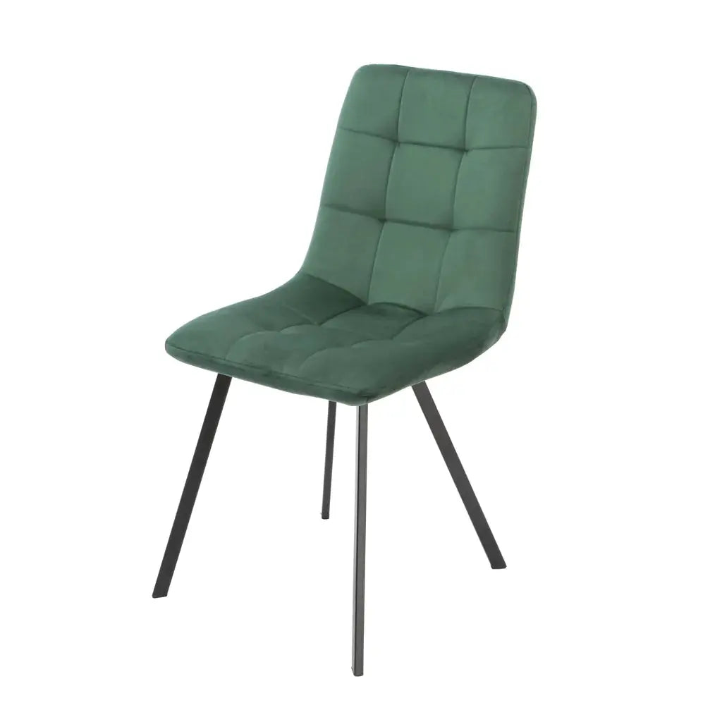 Squared Green Dining Chair (set of 2) - Oakavia