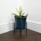 Stilts Navy Blue Plant Holder (30cm) - Oakavia