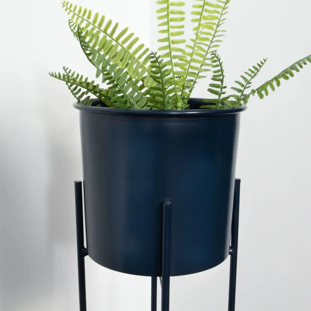 Stilts Navy Blue Plant Holder (60cm) - Oakavia