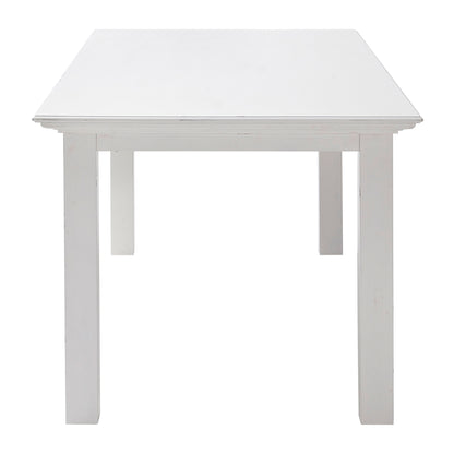 NovaSolo Halifax Classic White Dining Table - Oakavia