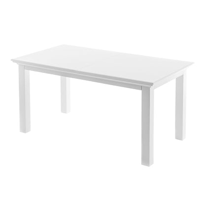 NovaSolo Halifax Classic White Dining Extending Table - Oakavia