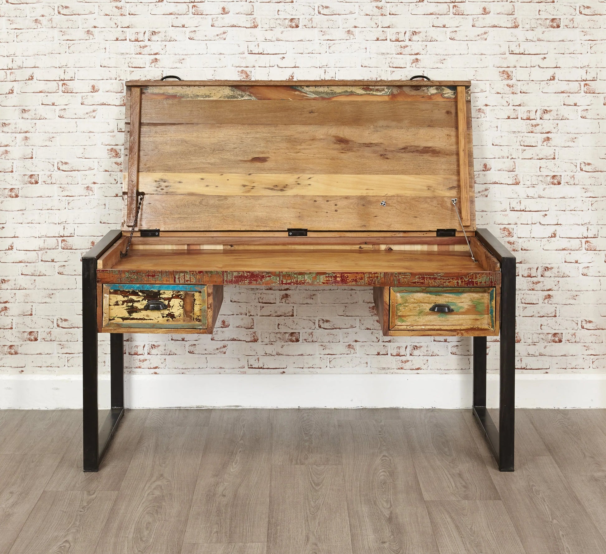 Wood Furniture UK - Shop Urban Chic Laptop Desk / Dressing Table - Oakavia