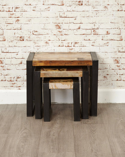 Wood Furniture UK - Shop Urban Chic Nest of Tables - Oakavia