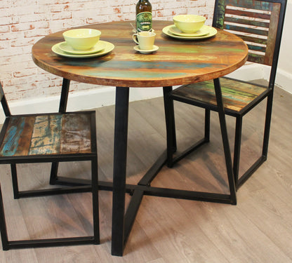 Wood Furniture UK - Shop Urban Chic Round Dining Table  (100cm x 100cm) - Oakavia