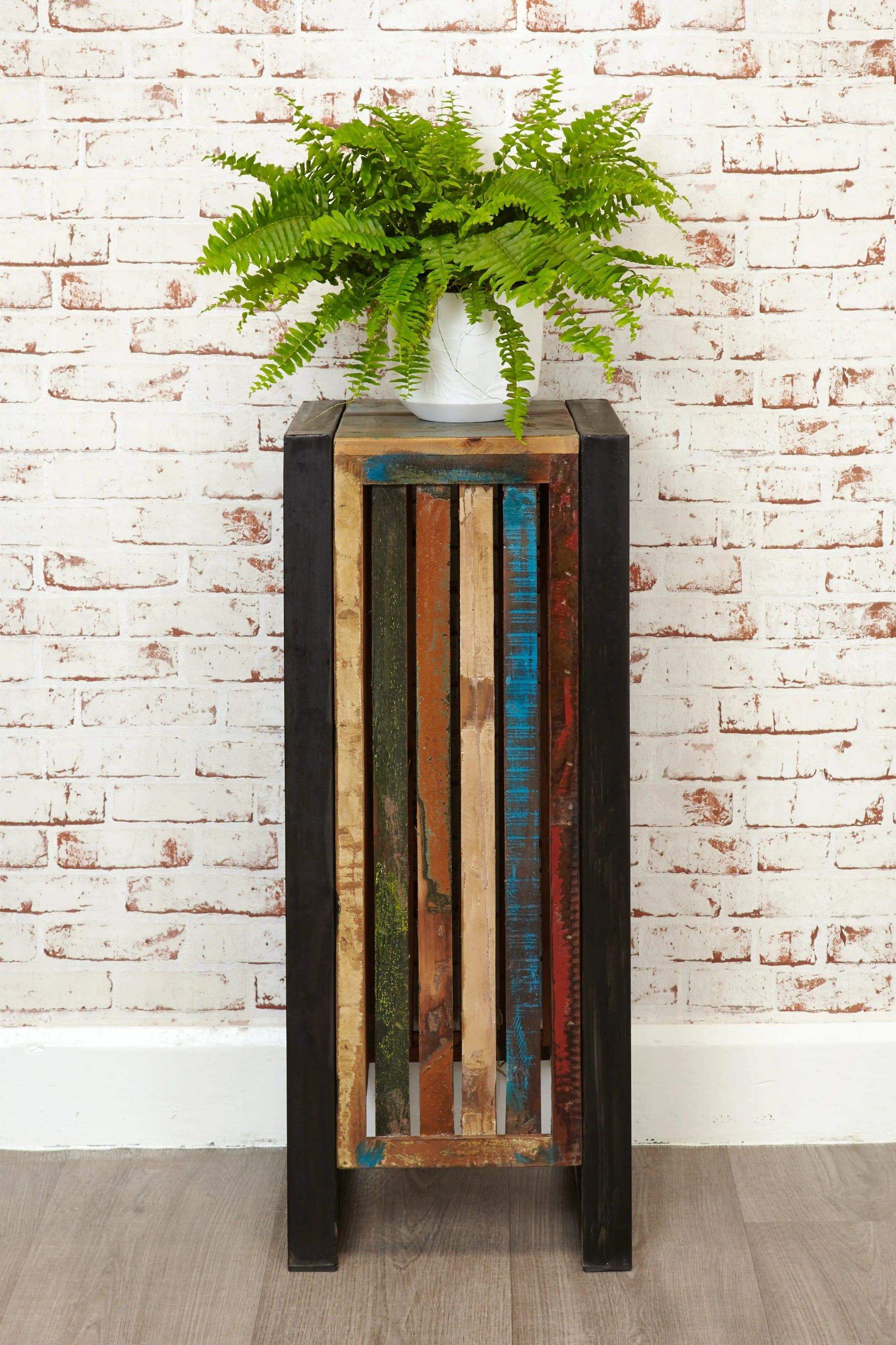 Wood Furniture UK - Shop Urban Chic Tall Plant Stand/Lamp Table - Oakavia