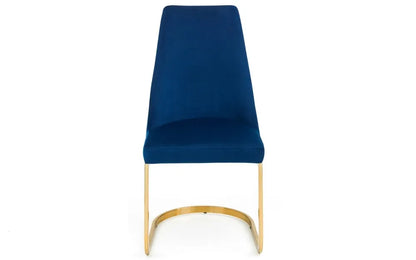 VITTORIA CANTILEVER DINING CHAIR - BLUE Julian Bowen