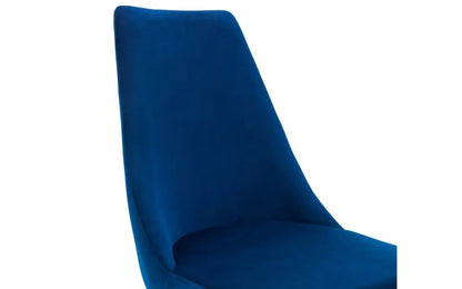 VITTORIA CANTILEVER DINING CHAIR - BLUE Julian Bowen