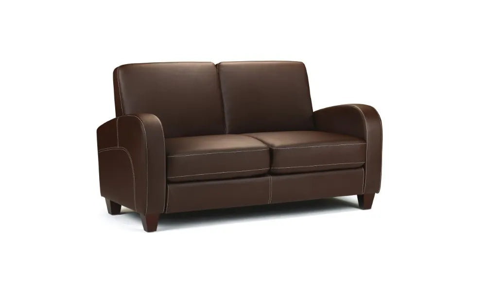 Vivo 2 Seater Sofa - Chestnut Brown Julian Bowen