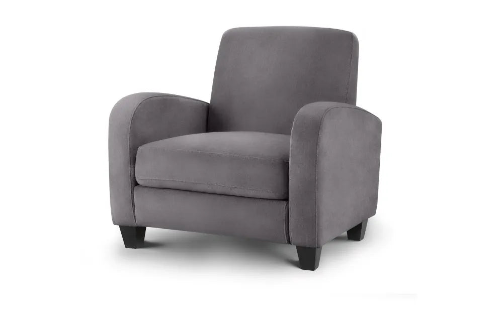 Vivo Armchair - Dusk Grey Chenille Julian Bowen