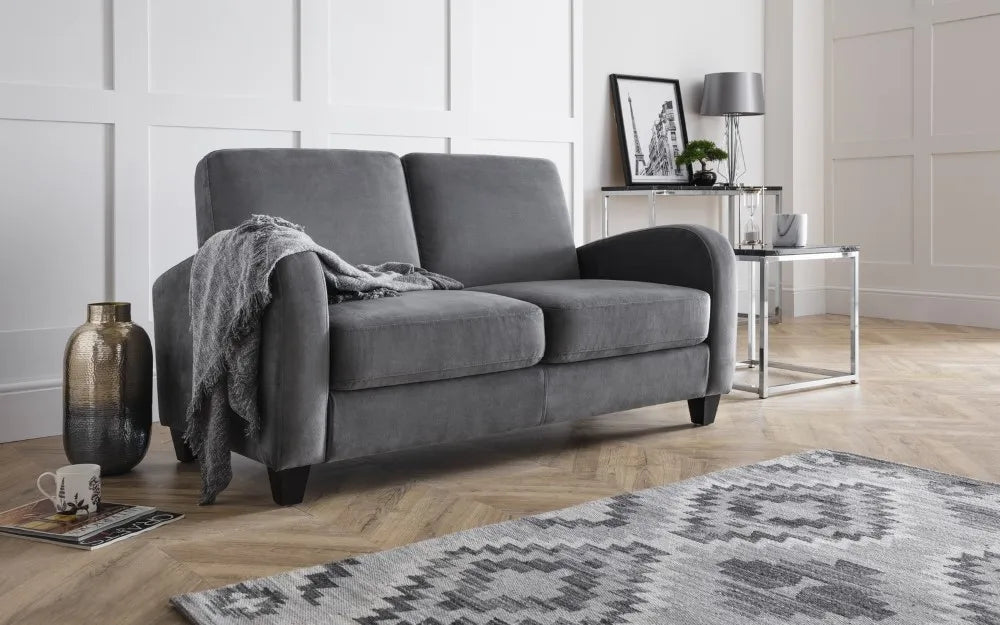 Vivo 2 Seater - Dusk Grey Chenille Julian Bowen