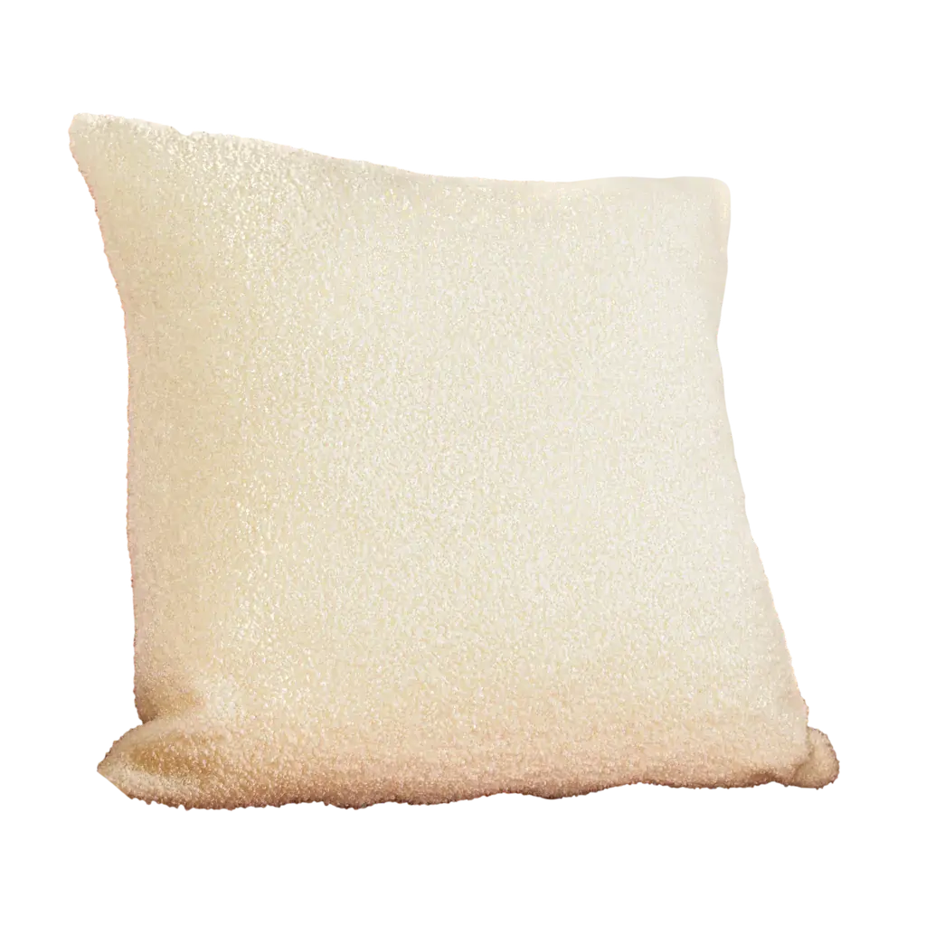 White Teddy Cushion - Feather Filled - Oakavia