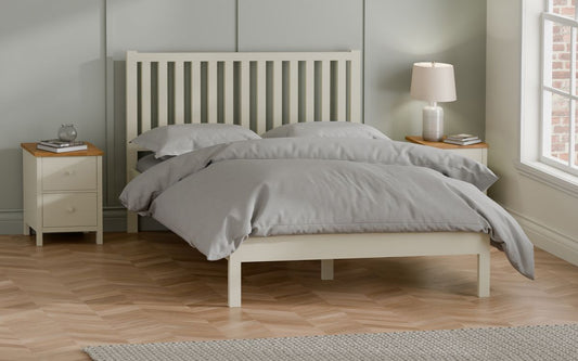 Coxmoor Bed Ivory & Oak - Double (135cm)