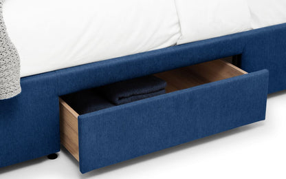 Fullerton 4 Drawer 150cm King Size Bed - Blue Julian Bowen