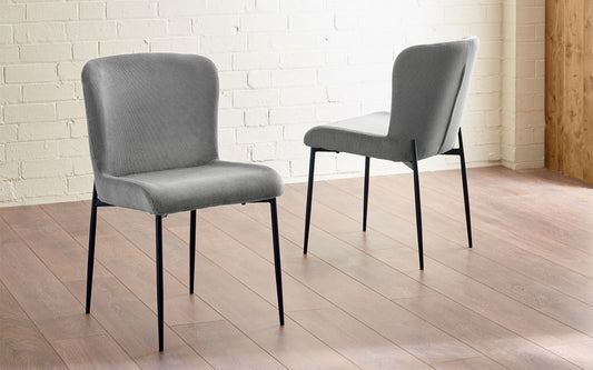 Set Of 2 Leonie Dining Chairs - Grey