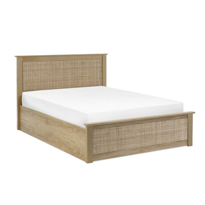 Padstow Ottoman 135Cm Double Bed - Oak