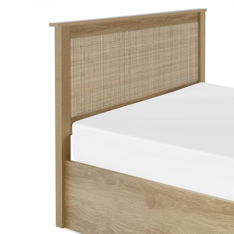 Padstow Ottoman 135Cm Double Bed - Oak