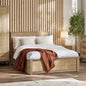 Padstow Ottoman 135Cm Double Bed - Oak