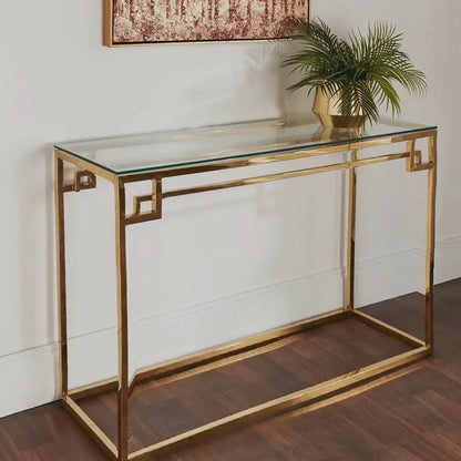 Cesar Gold Console Table