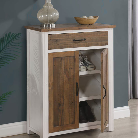 Splash of White - Shoe Storage Cupboard With Drawer video