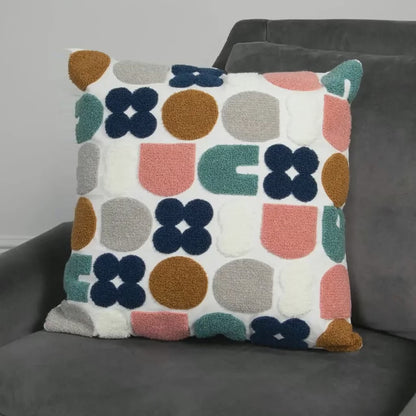 Abstract Shapes Cushion - Feather Filled