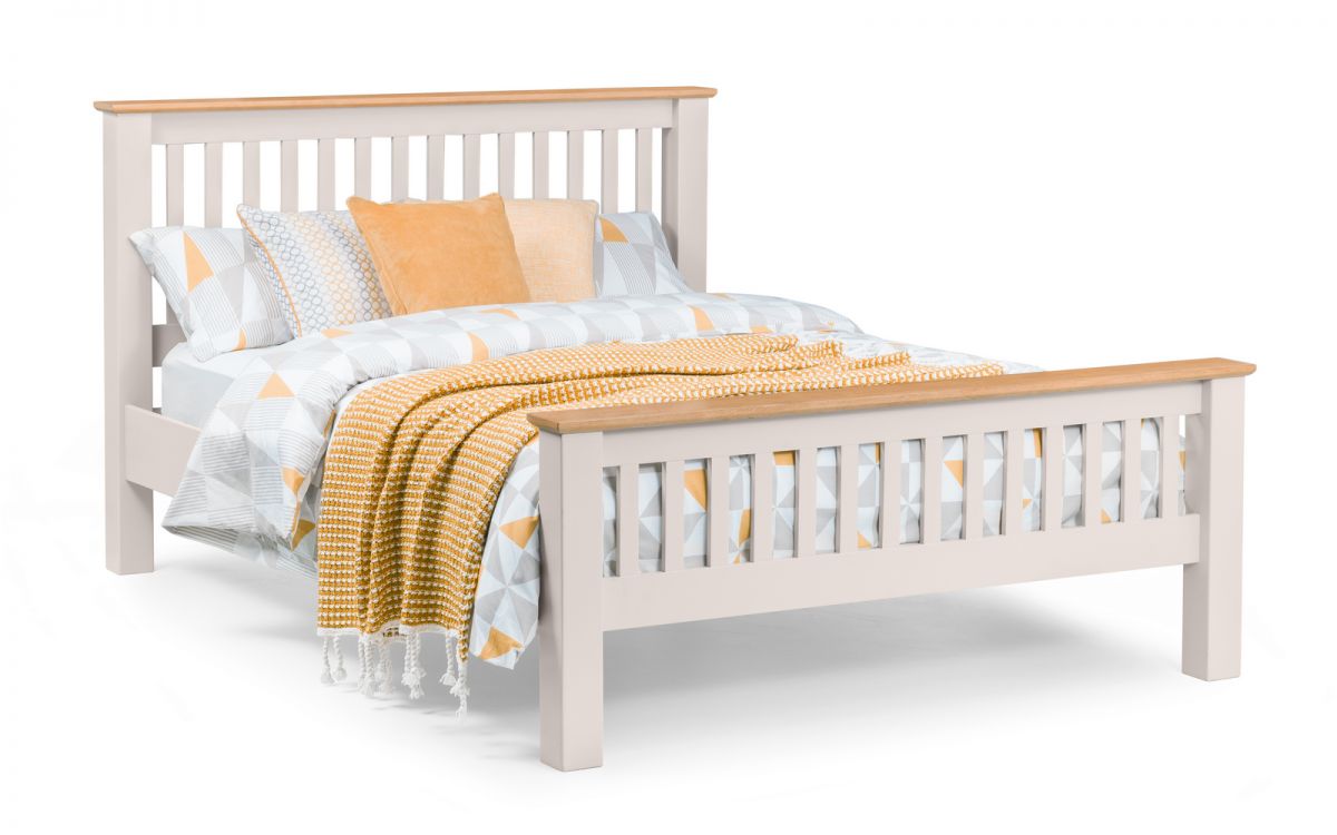 Richmond Bed HFE 135cm Double - Grey Julian Bowen