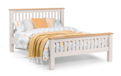 Richmond Bed HFE 135cm Double - Grey Julian Bowen