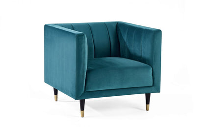 Salma Scalloped Back Chair - Teal Julian Bowen