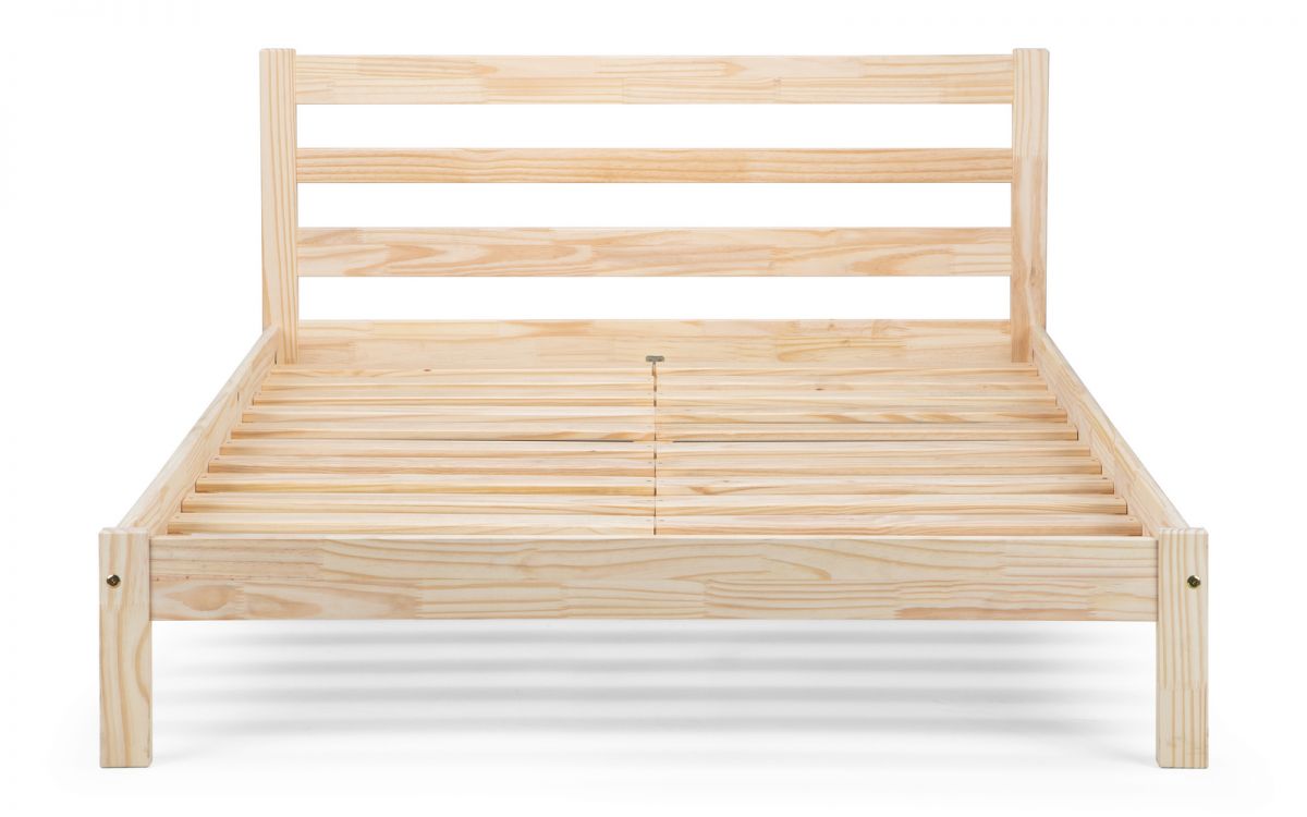 Sami Bed 135cm Double - Unfinished Pine Julian Bowen