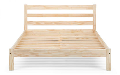 Sami Bed 135cm Double - Unfinished Pine Julian Bowen