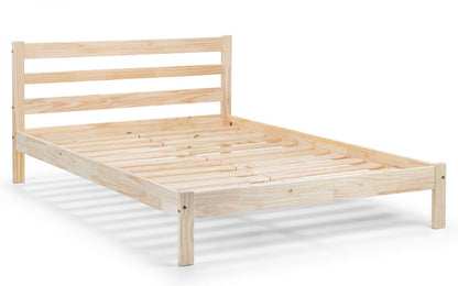 Sami Bed 135cm Double - Unfinished Pine Julian Bowen