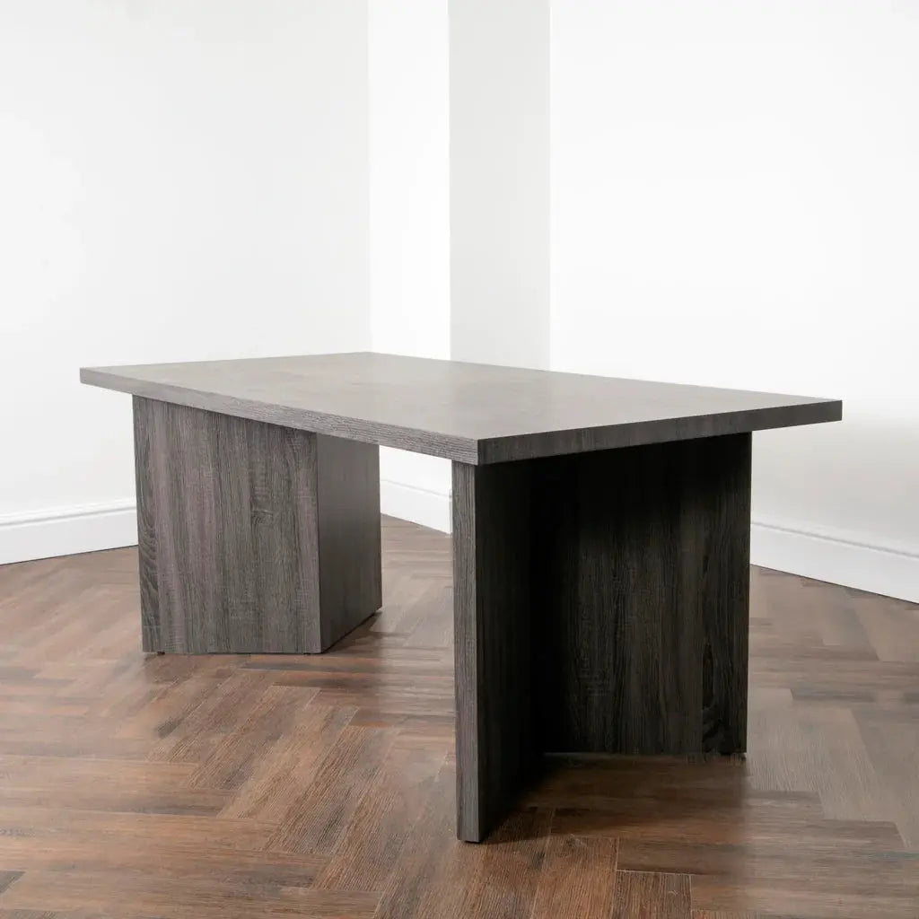 Ascot Grey Oak Dining Table - Oakavia