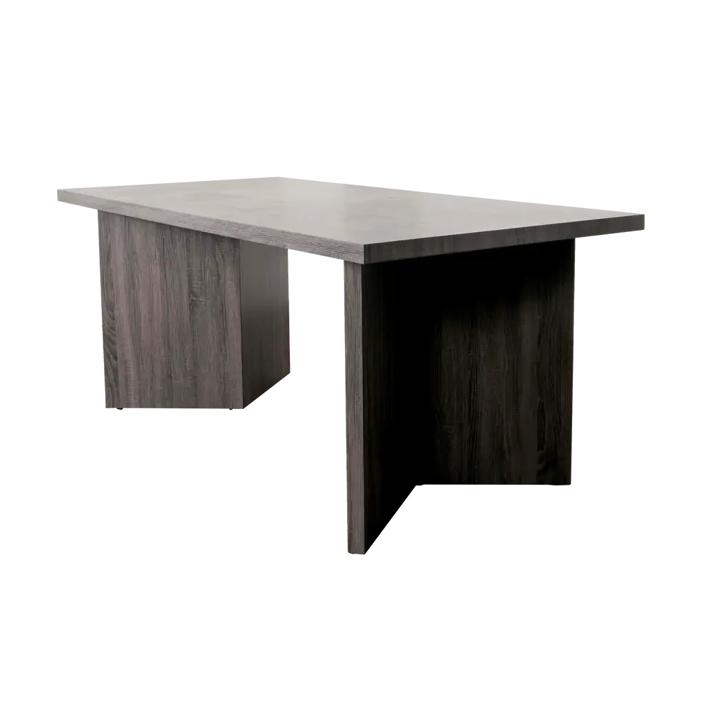 Ascot Grey Oak Dining Table - Oakavia