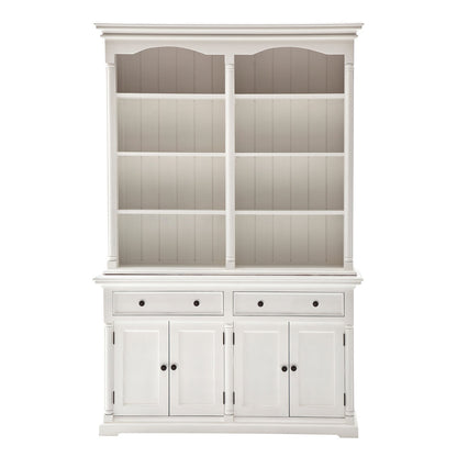 NovaSolo Provence Classic White Hutch Cabinet - Oakavia