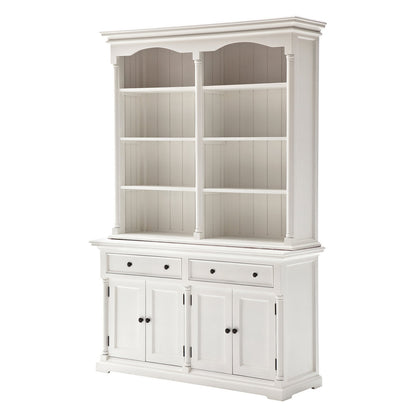 NovaSolo Provence Classic White Hutch Cabinet - Oakavia