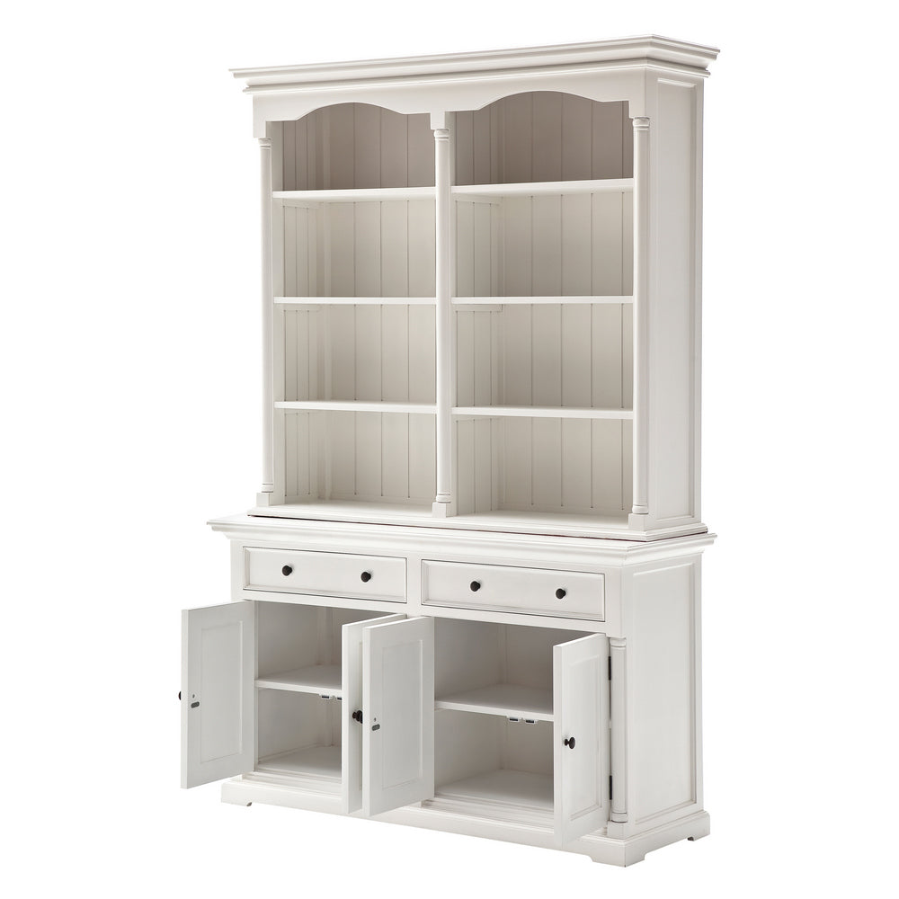 NovaSolo Provence Classic White Hutch Cabinet - Oakavia