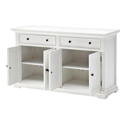 NovaSolo Provence Classic White Hutch Cabinet - Oakavia