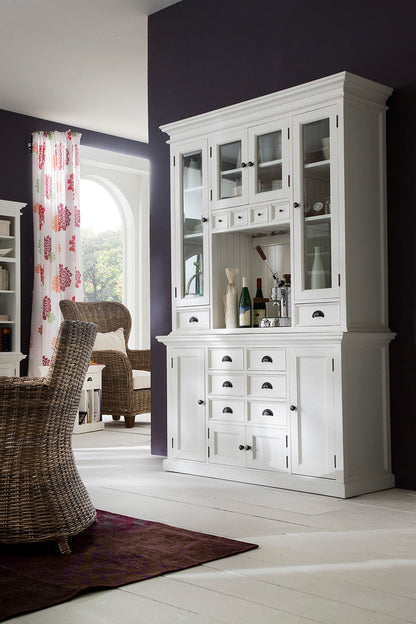 NovaSolo Halifax Classic White Kitchen Hutch Unit - Oakavia