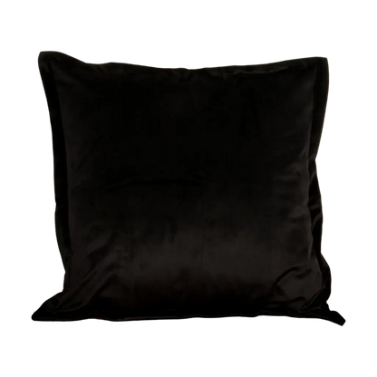 Black Velvet Cushion - Feather Filled - Oakavia