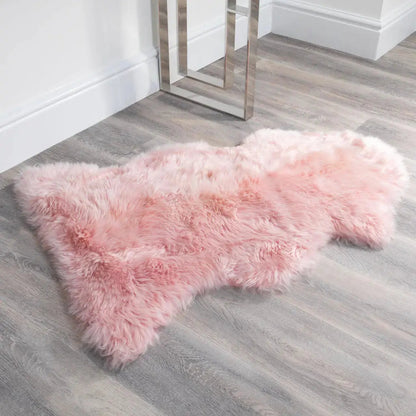 Blush Pink Sheepskin Rug XXL - Oakavia