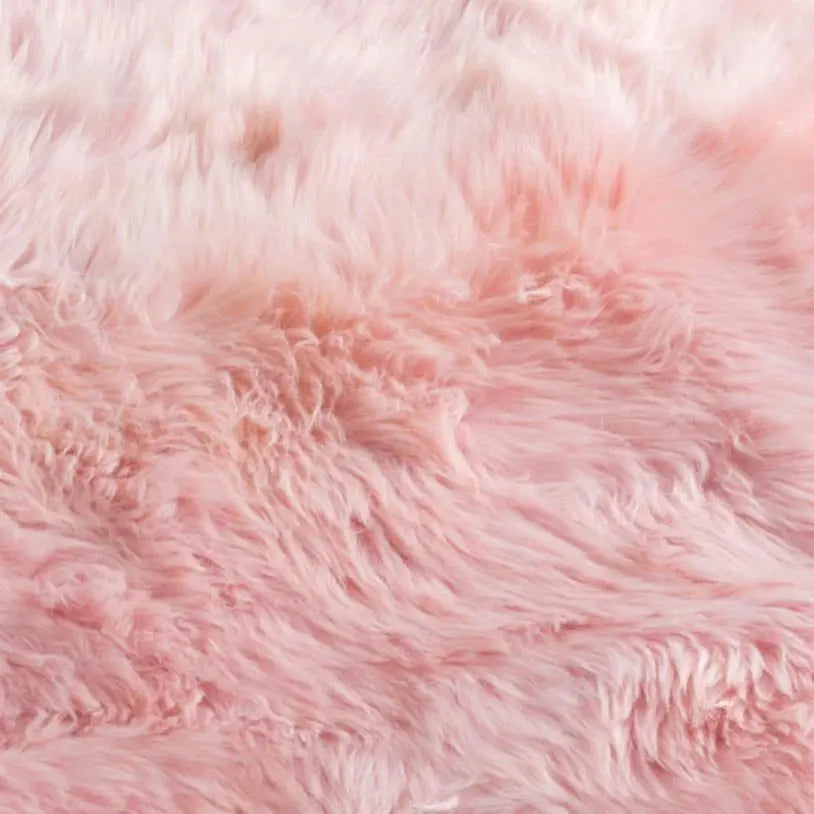 Blush Pink Sheepskin Rug XXL - Oakavia