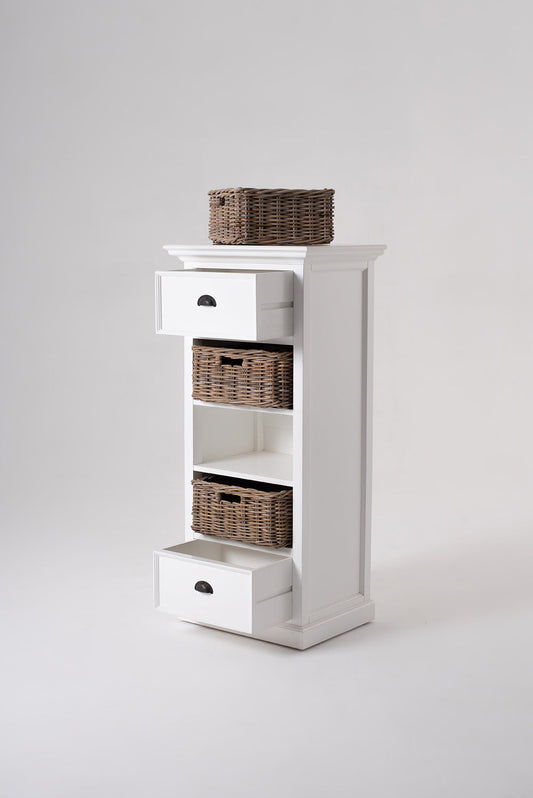 NovaSolo Halifax Grand Storage Unit with Basket Set - Oakavia