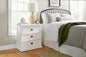 NovaSolo Halifax Grand Classic White Finish Bedside Drawer Unit - Oakavia