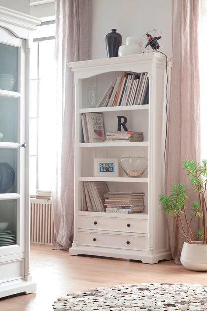 NovaSolo Provence Classic White Bookcase - Oakavia