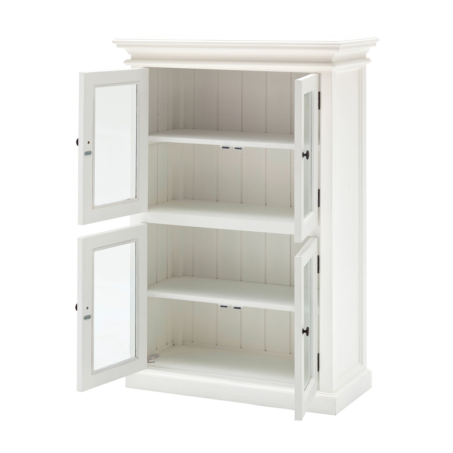 NovaSolo Halifax Mahogany 2 Level Pantry with 4 Doors - Oakavia