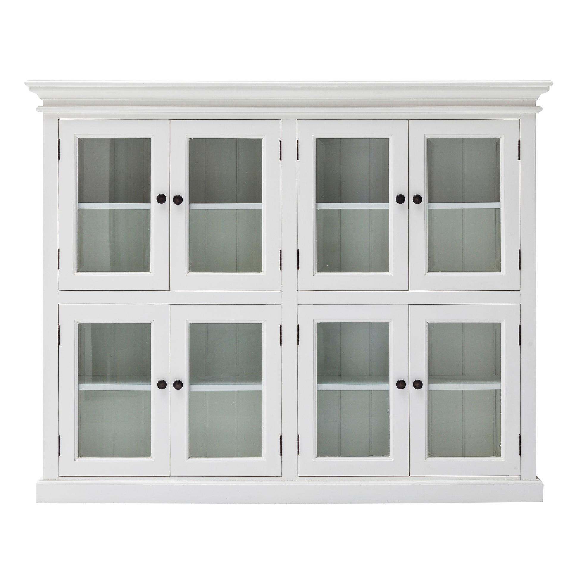 NovaSolo Halifax Mahogany 2 Level Pantry with 8 Doors - Oakavia