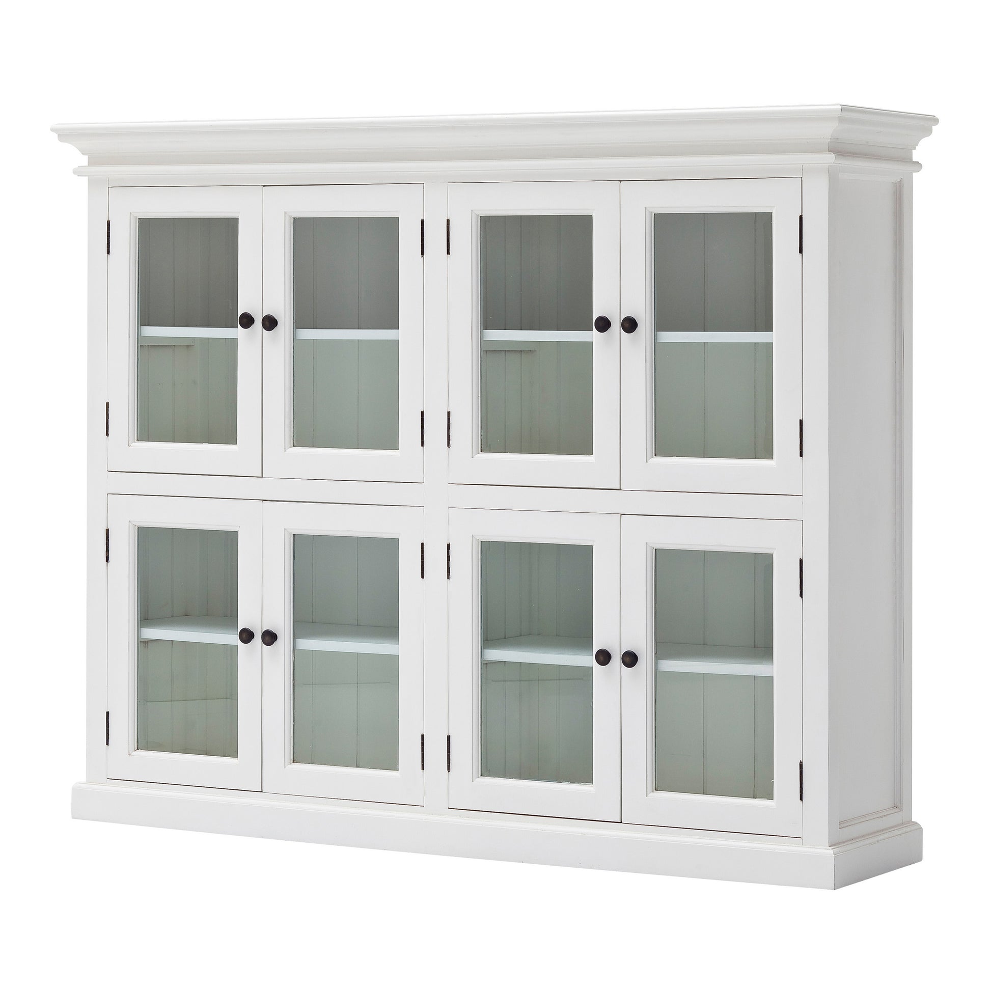 NovaSolo Halifax Mahogany 2 Level Pantry with 8 Doors - Oakavia