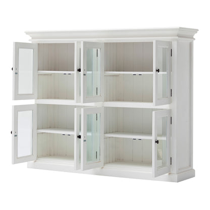 NovaSolo Halifax Mahogany 2 Level Pantry with 8 Doors - Oakavia