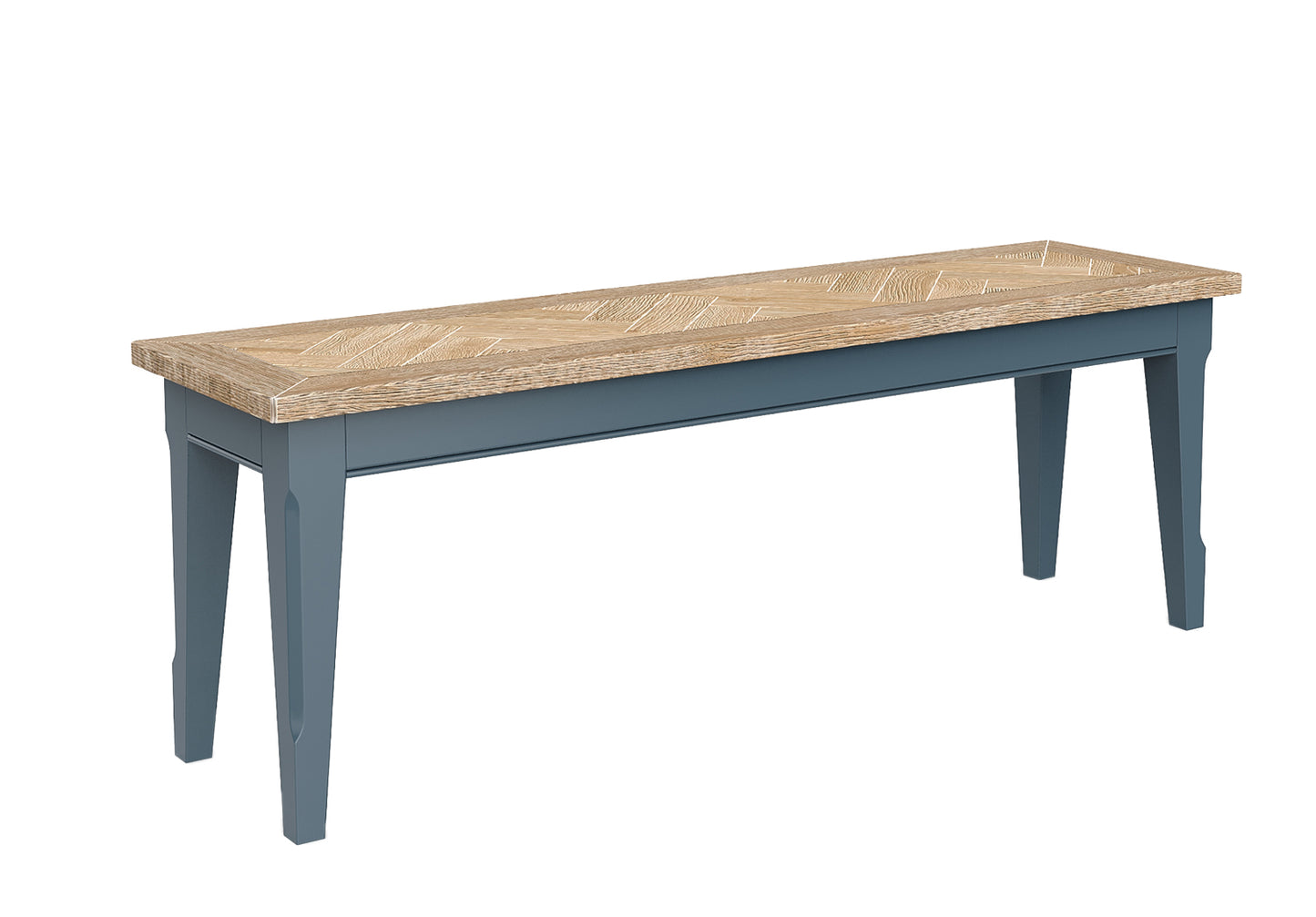 Signature Blue Dining Bench (130) Baumhaus